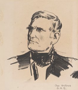 Porträt eines Mannes, ca. 1922 (Lithokreide auf Papier)