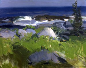Weinbewachsene Küste - Monhegan Island, 1913 von George Wesley Bellows