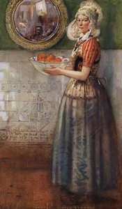 Die Schale mit Orangen von George Wharton Edwards