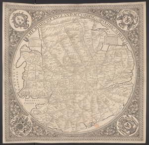 Karte der Poststraßen in der Umgebung von London