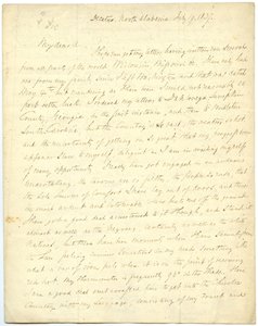 Unvollständiger Brief [von G.W. Featherstonhaugh], Decatur, NC, an Col. Abert [John James Abert], 19. Juli 1837 von George William Featherstonhaugh