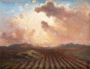 Abend auf dem Feld von George William Russell