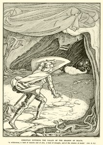 Christus betritt das Tal des Todesschattens von George Woolliscroft Rhead