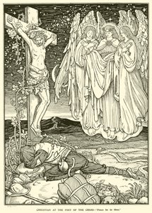 Christus am Fuß des Kreuzes von George Woolliscroft Rhead