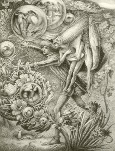 Ferdinand und Ariel (Gravur) von George Woolliscroft Rhead