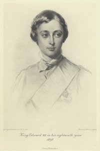Der Prinz von Wales, der zukünftige König Edward VII., im achtzehnten Lebensjahr, 1858 von George after Richmond