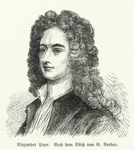 Alexander Pope, englischer Dichter von George after Vertue