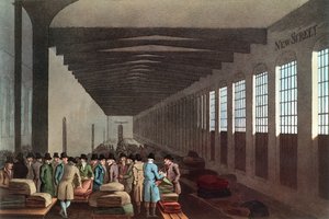 Cloth Hall, New Street, London, graviert von Robert Havell, veröffentlicht von Robinson & Sohn, Leeds, 1814 von George after Walker