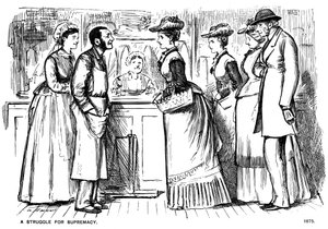 Ein Kampf um die Vorherrschaft, 1875 von George du Maurier