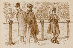 En Passant: Das ist Bounderson, nicht wahr? Er hätte als Welpe ertränkt werden sollen!, Punch Magazine, 23. Juli 1892 von George du Maurier