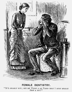 Weibliche Zahnheilkunde von George du Maurier