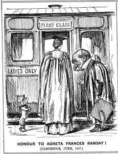Ehre für Agneta Frances Ramsay! Cambridge, Juni, 1887 von George du Maurier