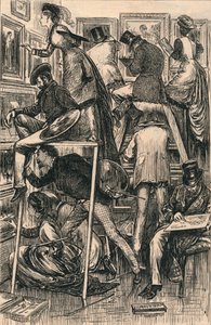 Lackiertag an der Royal Academy, 1877