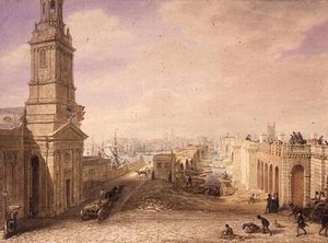 Alte und neue Londoner Brücken von George the Elder Scharf