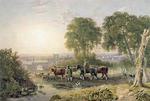 Landschaft mit Viehtreibern
