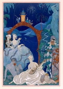 Ball unter dem blauen Mond, Illustration für 
