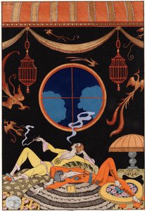 Faulheit - Serie der sieben Todsünden von Georges (after) Barbier