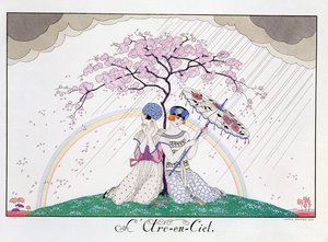 Der Regenbogen (graviert von Henri Reidel) von Georges (after) Barbier