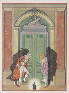 Ein Paar im Kerzenlicht, Illustration aus 