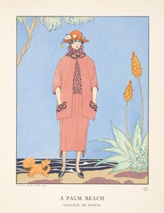 Ein Palm Beach, aus einer Sammlung von Modeplatten von Georges Barbier