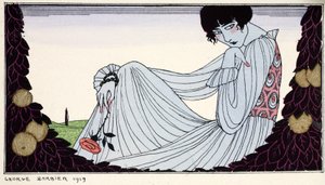 Kontemplation ... 1919 von Georges Barbier