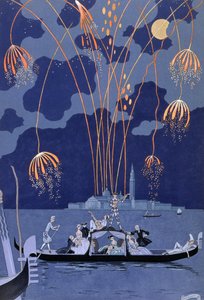 Feuerwerk in Venedig, Illustration für 