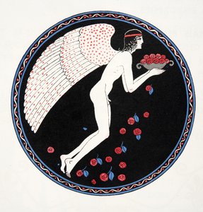 Rosen in der Nacht, Illustration aus Les Chansons de Bilitis, von Pierre Louys, veröffentlicht 1922