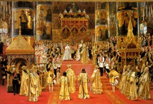 Krönung von Kaiser Alexander III., 1888 von Georges Becker