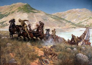 Bullers letzte Überquerung des Tugela, Februar 1900 von Georges Bertin Scott