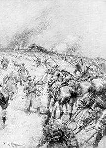 Französische Kavallerie im Einsatz, 1918, 1926 von Georges Bertin Scott