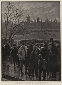 Halbmast, Morgendämmerung in Osborne, 23. Januar