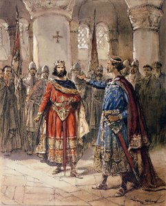 Hugues I Capet (941-996), König von Frankreich und Adalbert de Perigord, aus 