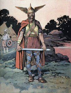 Porträt von Vercingetorix (ca. 80-46 v. Chr.), Krieger und gallischer Anführer des Arverner-Stammes