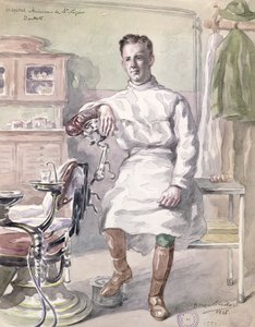 Militärzahnarzt im amerikanischen Krankenhaus von St. Nazaire, 1918 von Georges Eveillard