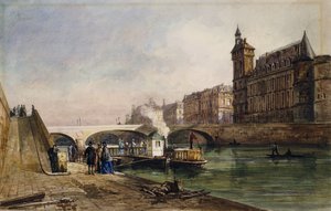 An der Seine, Paris von Georges Francois Guiaud