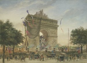 Das Begräbnis von Victor Hugo (1802-85) 1885