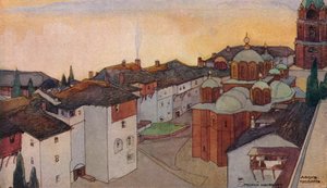 Das russische Kloster von Russico, 19. Jahrhundert von Georges Kossiakoff