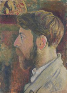 Selbstporträt im Profil, ca. 1900-05
