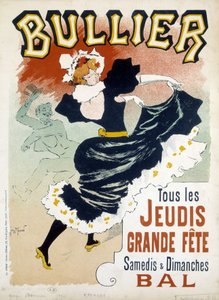 Poster „Bullier“ für den Ball - Werbung des späten 19. Jahrhunderts von Georges Meunier