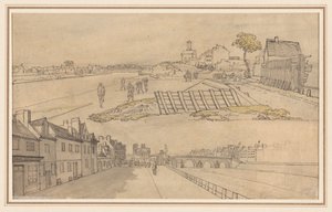 Zwei Ansichten von Paris, erste Hälfte des 19. Jahrhunderts