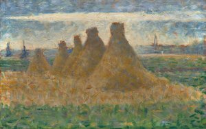 Heuhaufen, um 1882 von Georges Pierre Seurat