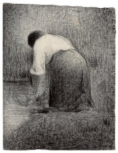 Kniende Frau von Georges Pierre Seurat