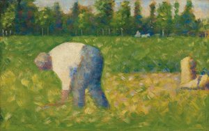 Bauer bei der Arbeit; Paysan travaillant, 1882-1883 von Georges Pierre Seurat