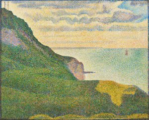 Meereslandschaft bei Port-en-Bessin, Normandie, 1888 von Georges Pierre Seurat