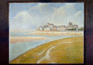 Blick auf Le Crotoy von stromaufwärts