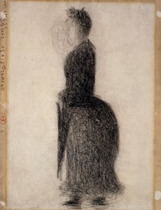 Frau mit Sonnenschirm, ca. 1883 von Georges Pierre Seurat