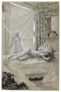 Der lachende Mann - Josiane in ihrer Nische, von Rochegrosse