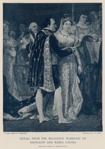 Detail der religiösen Hochzeit von Napoleon und Maria Louisa von Georges Rouget