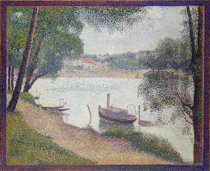 Graues Wetter, Grande Jatte von Georges Seurat