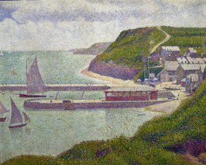 Hafen von Port-en-Bessin bei Flut, 1888 von Georges Seurat